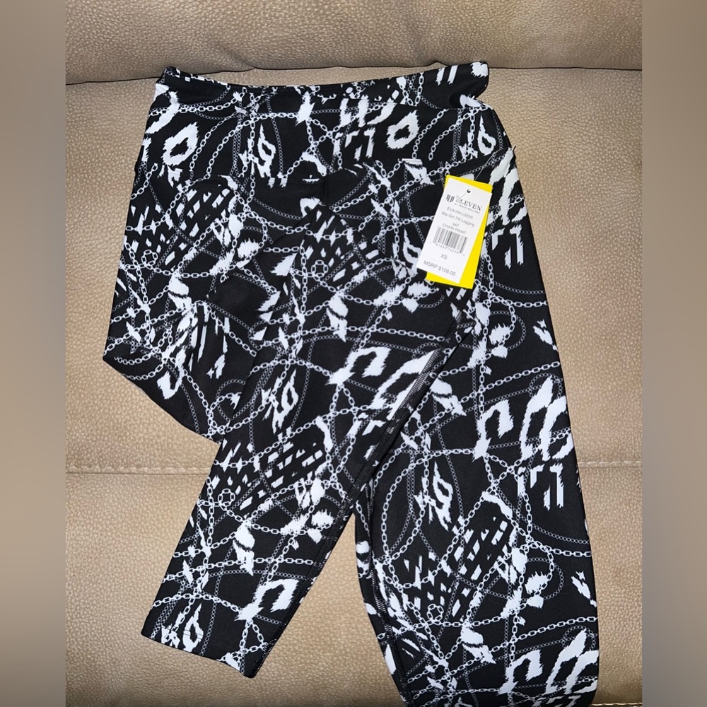 EleVen by Venus Williams black and white leggings, XS